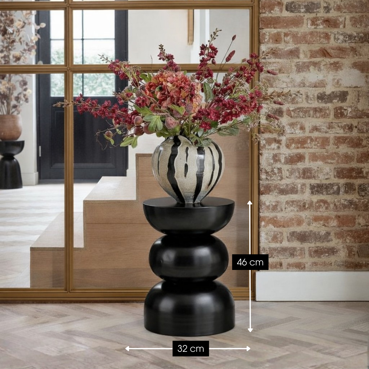 Beistelltisch Rund Metall Beistelltisch schwarz