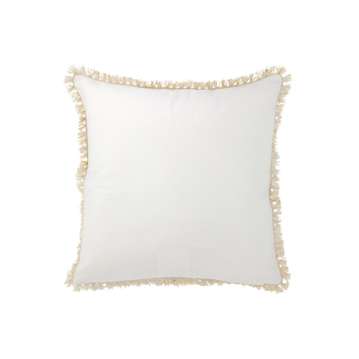 J-Line Kissen Amour Textil Weiß/Gold 45cm