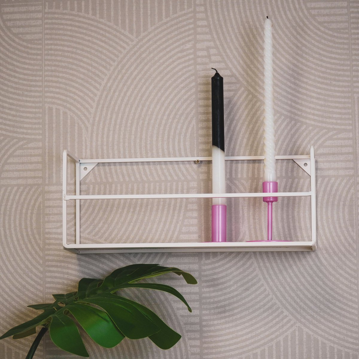 Wandregale - Metall 2er Set groß klein creme