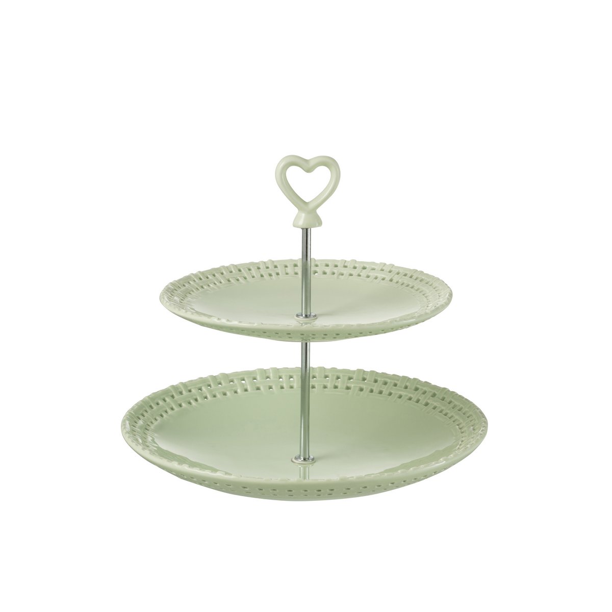 J-Line Etagere 2-stöckig Keramik hellgrün hier bestellen – Cosy Home Ideas