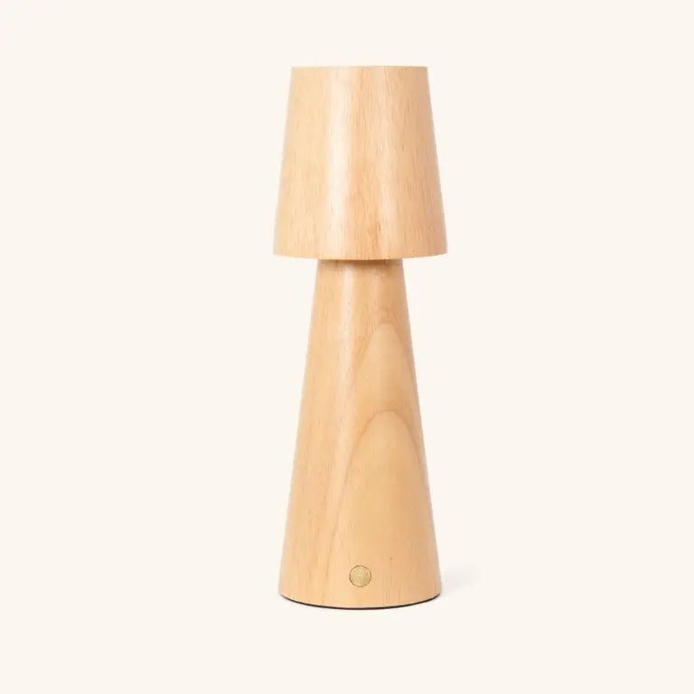 LED Tischlampe Lucas Braun dimmbar kabellos