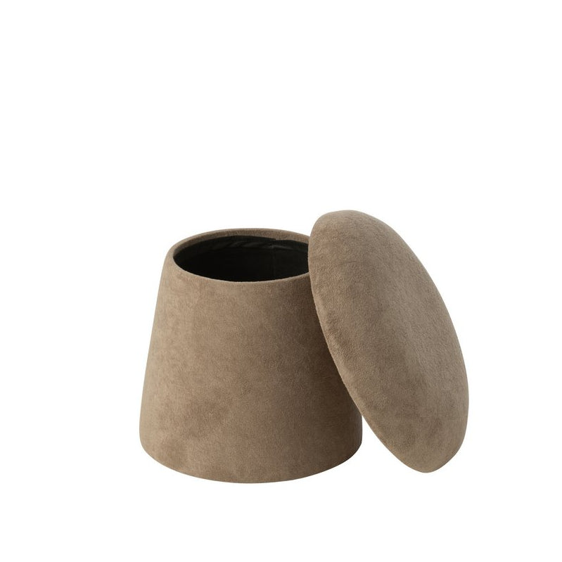 J-Line Hocker Deckel Stauraum beige
