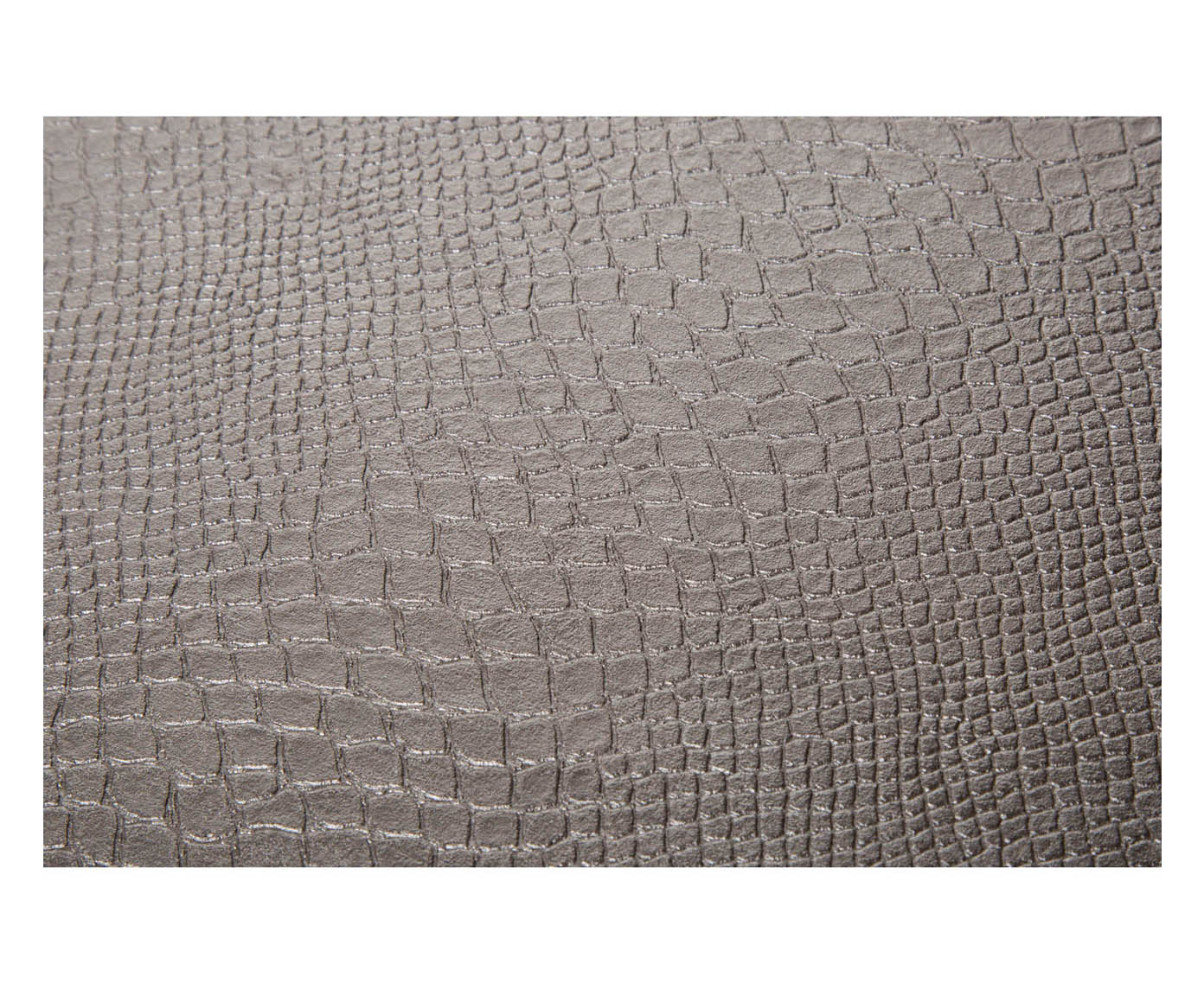 Krokoleder Kunstleder in taupe schlammfarbig