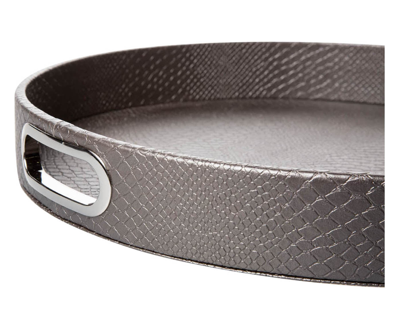 taupe farbenes Tablett mit Rand stabil und pflegeleicht