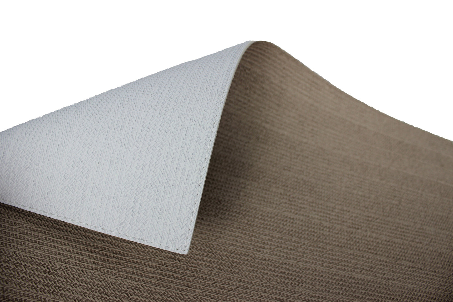 zweifarbiges Tischset im 6er Set beschichtet und abwischbar taupe und creme