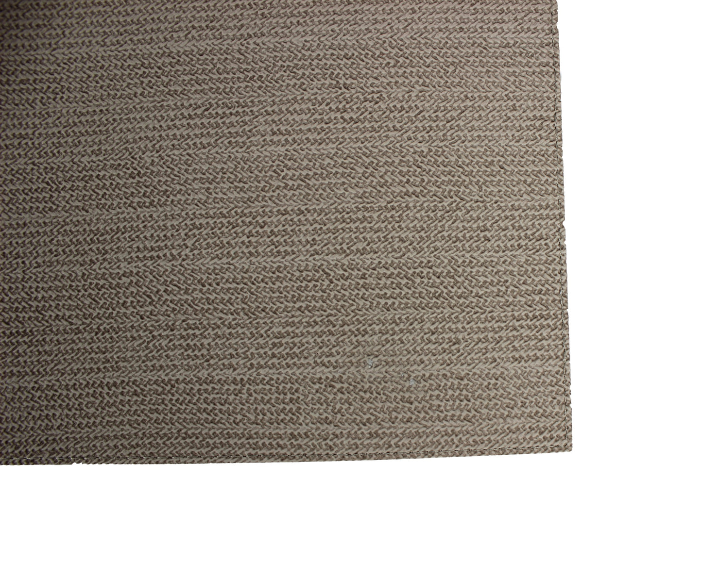 taupe farbenes Tischset rechteckig in Stickoptik beschichtet und abwischbar