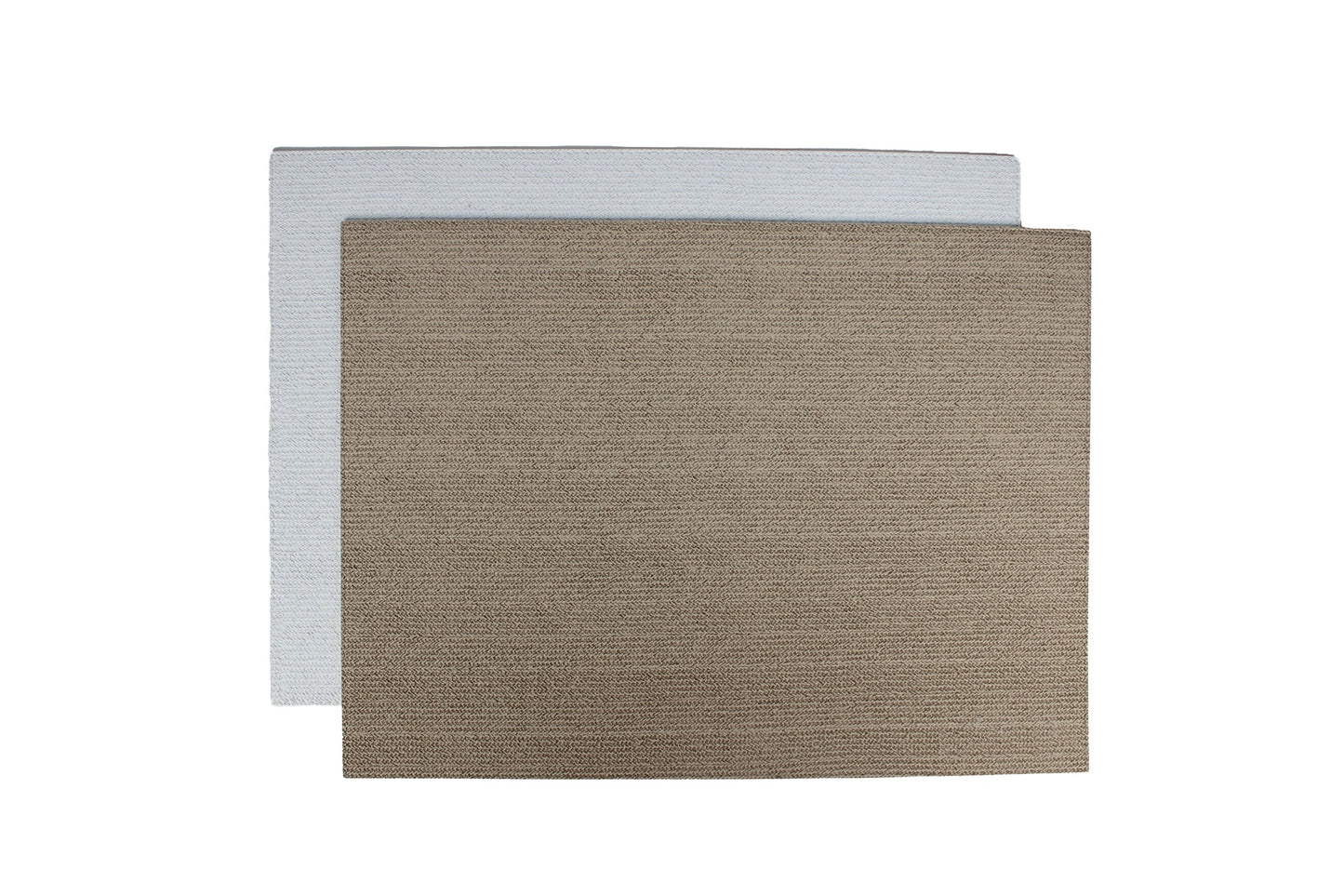 zweifarbiges Tischset im 6er Set beschichtet und abwischbar taupe und creme