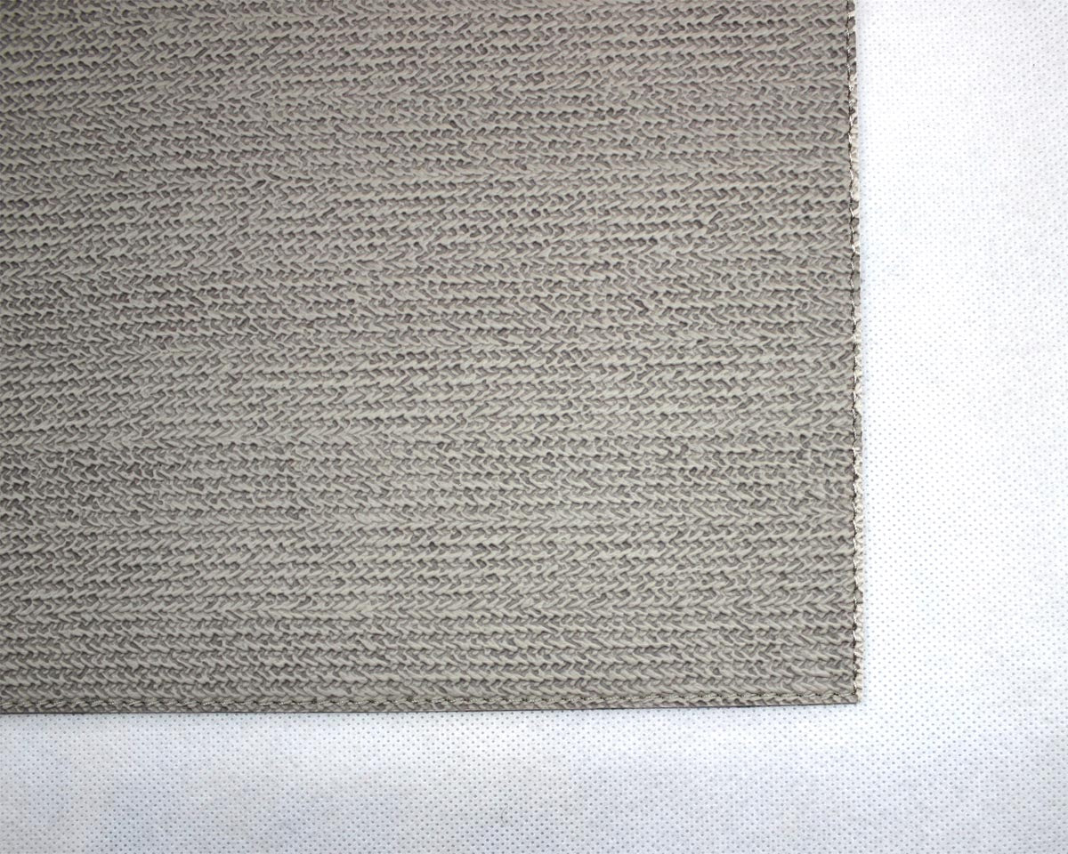 taupe farbenes, rechteckiges Tischset abwischbar beschichtet
