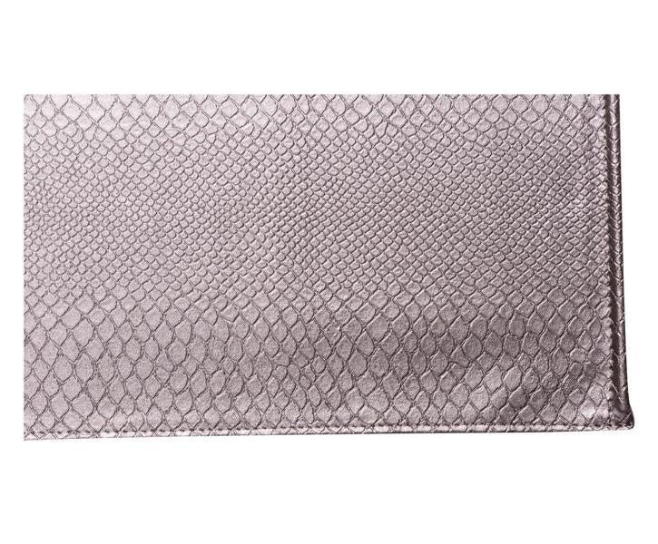 taupe farbenes Reptilleder vegan