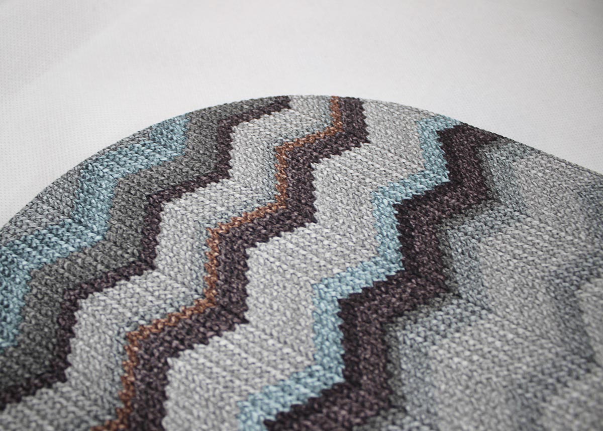 buntes Platzset oval in 45 x 33 cm