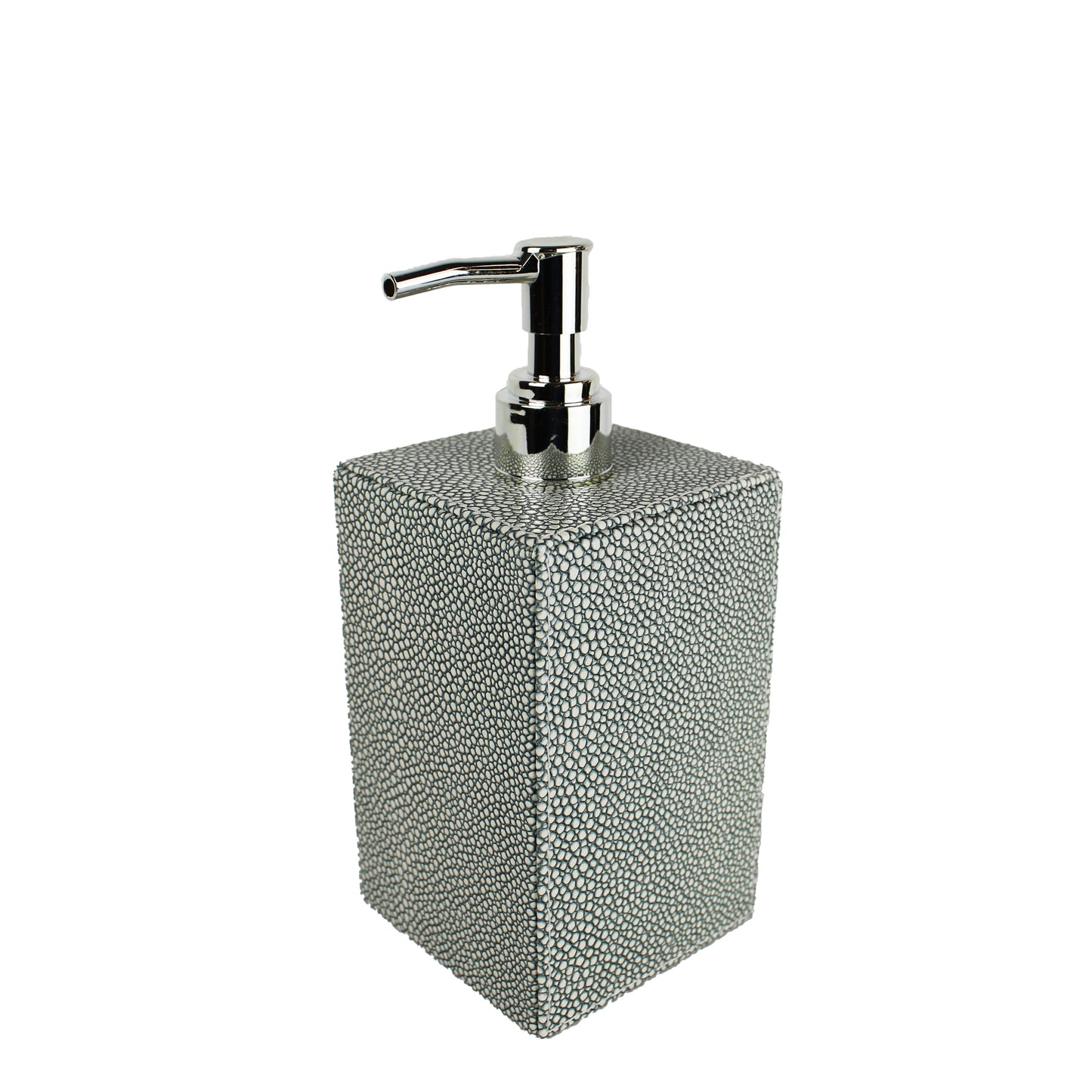 Seifenspender blau in Leder