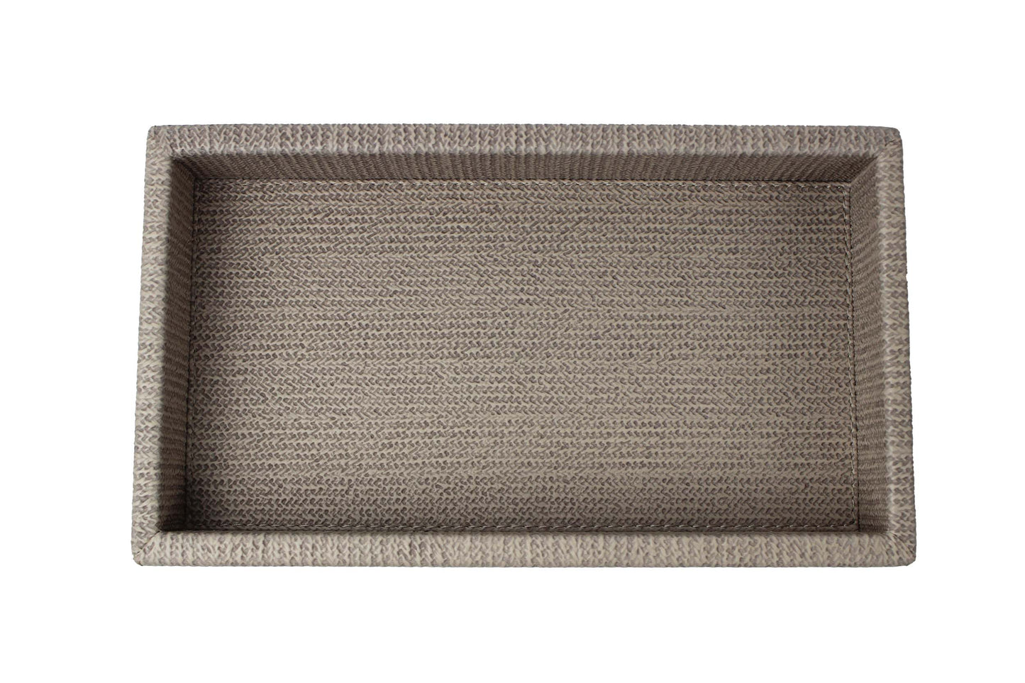 Tablett von oben in braun