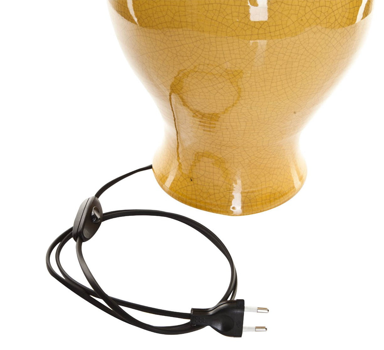 Netzkabel gelb von Keramiklampe in gelb