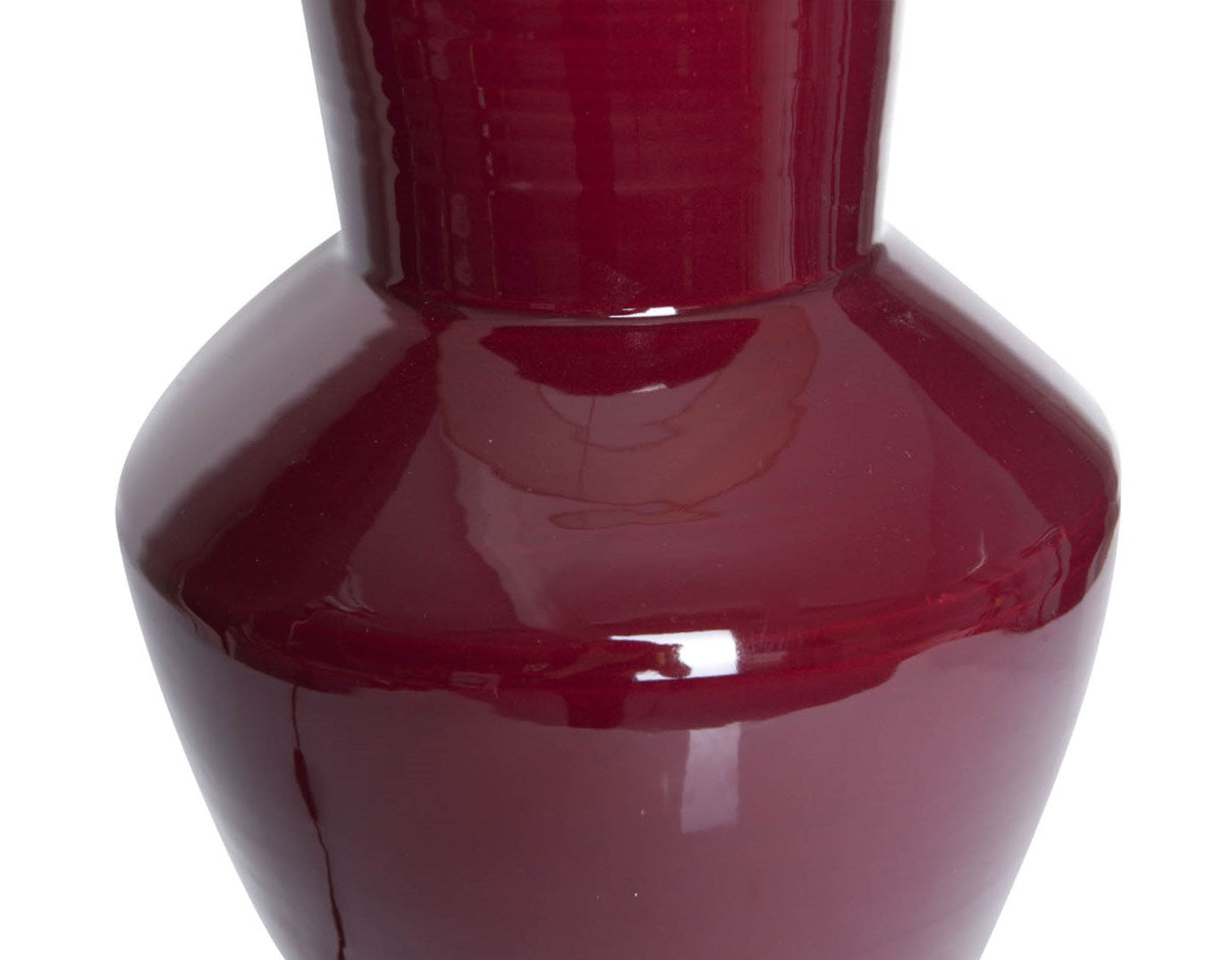 rote Keramiklampe