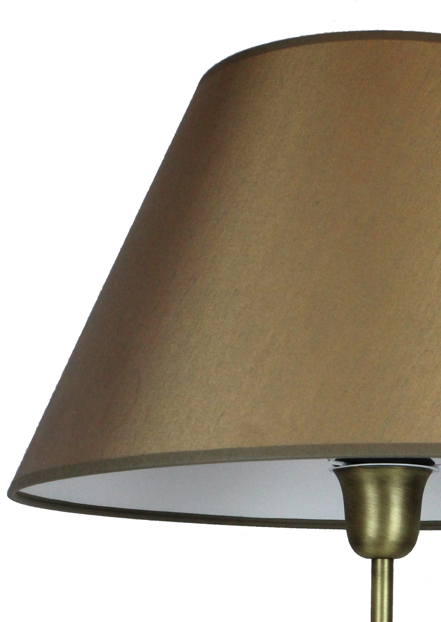 Lampenschirm aus Stoff in gold mit 40 cm Durchmesser