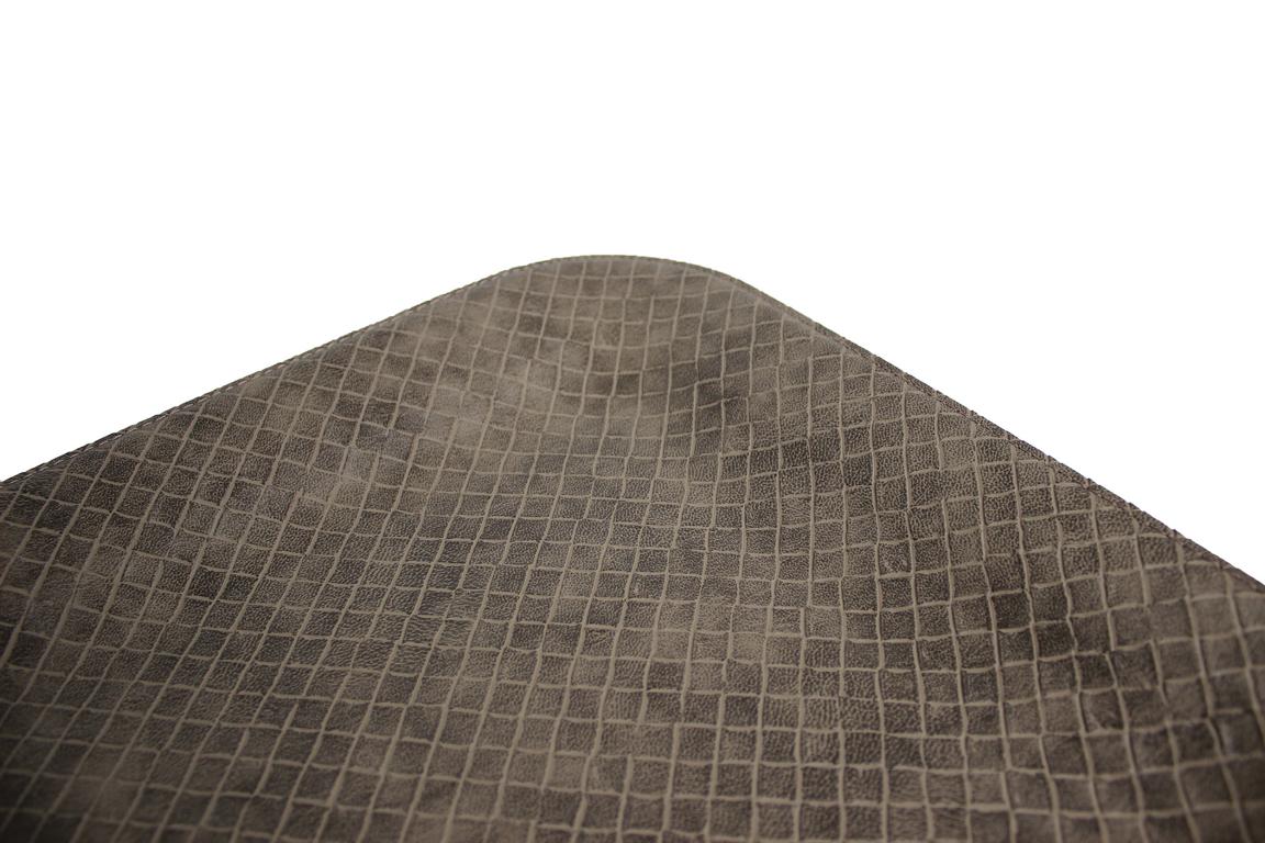 Signature tray L flat faux leather crocodile