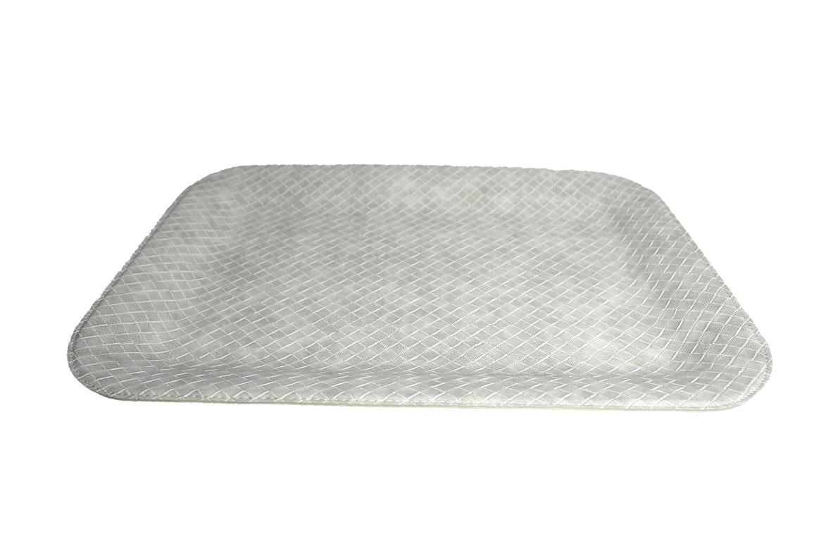 Signature tray L flat faux leather crocodile