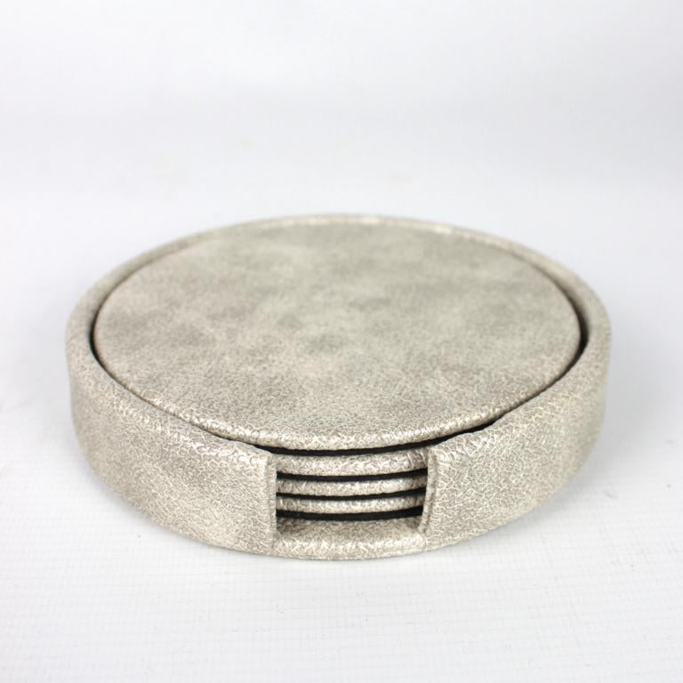 4er Set Untersetzer in beige champagner