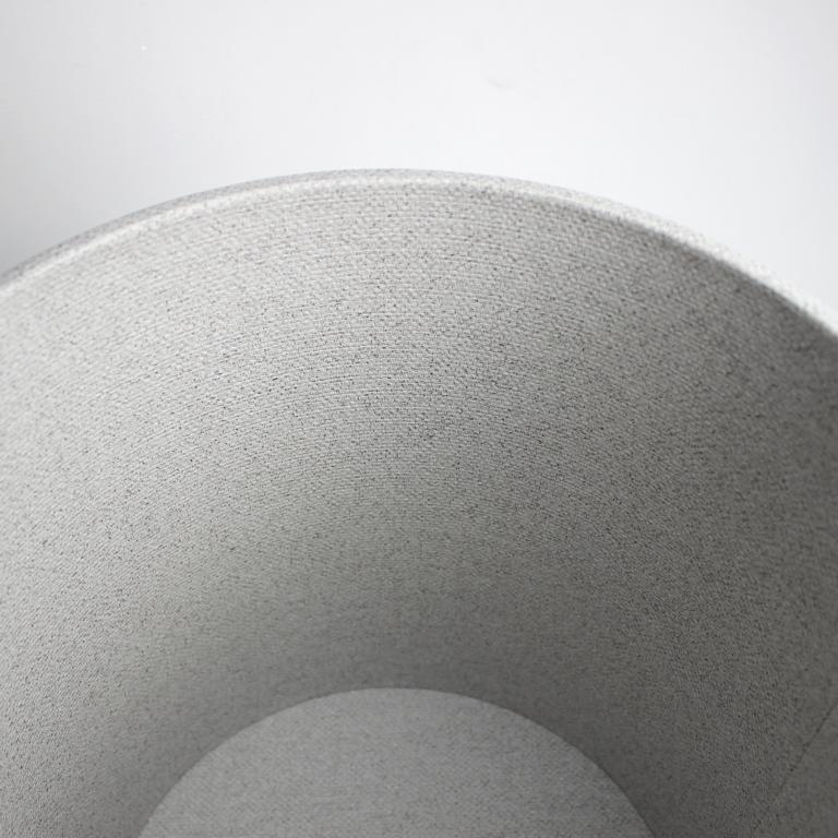 Runder Papierkorb Kunstleder beschichtet