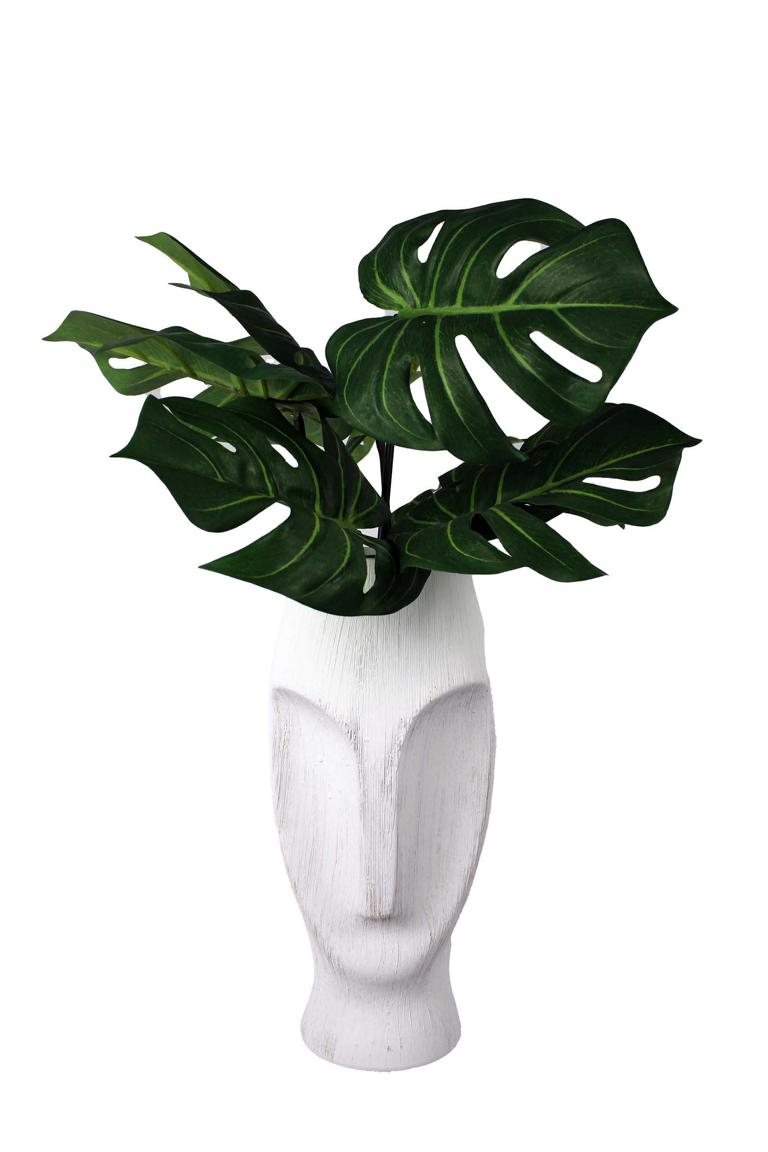 Vase in Keramik weiß Form Moai Kopf geformt Osterinseln hier – Cosy Home Ideas