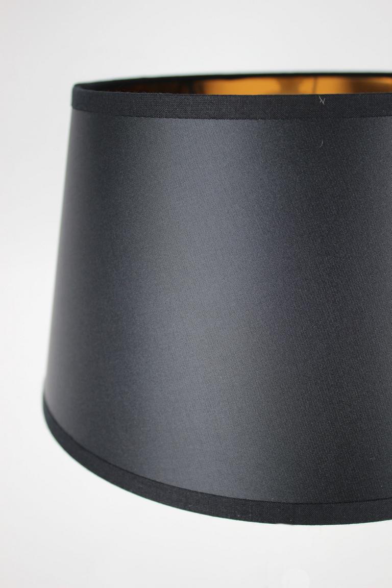 Schirm schwarz innen gold klein aus Stoff