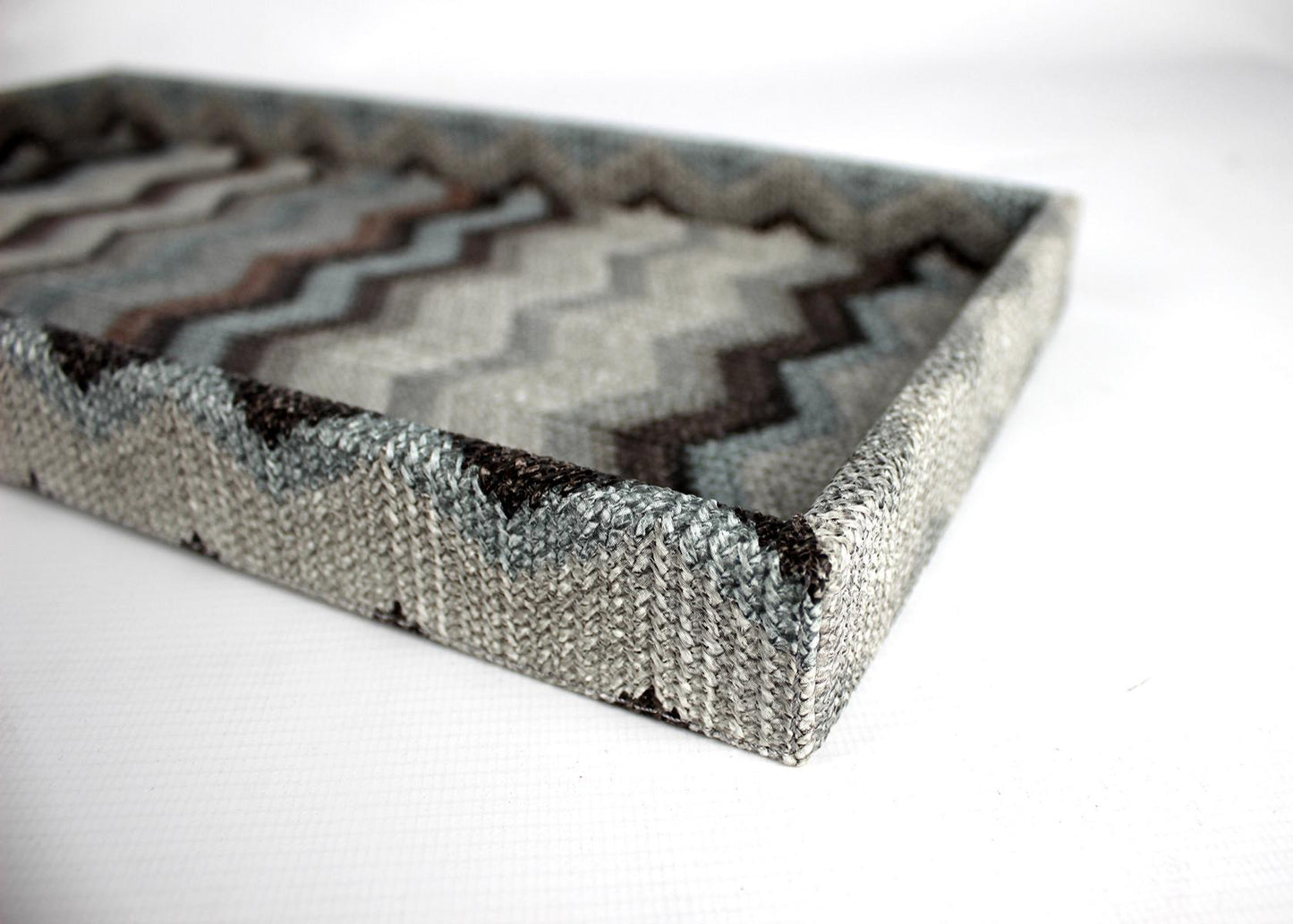 Rand des Tabletts mit beschichtetem Gewebe Kunstleder