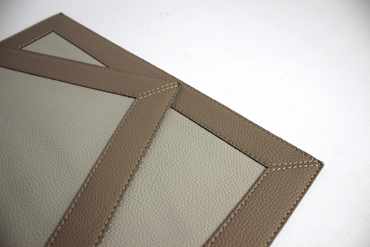 Signature Tischsets Set Kunstleder zweifarbig Glattleder