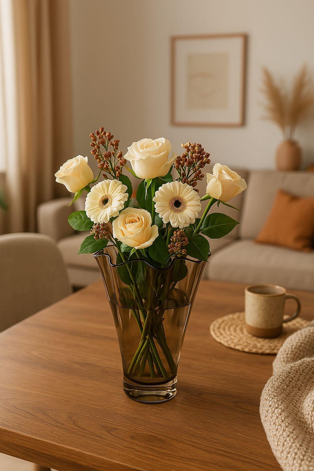 Signature Vase Glasvase gewellt