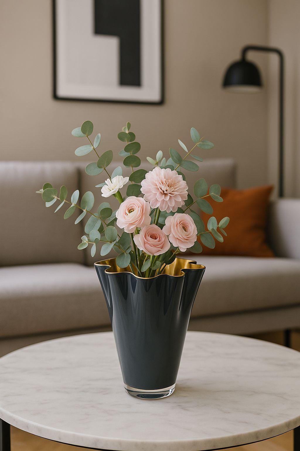 Signature vase glass two-tone