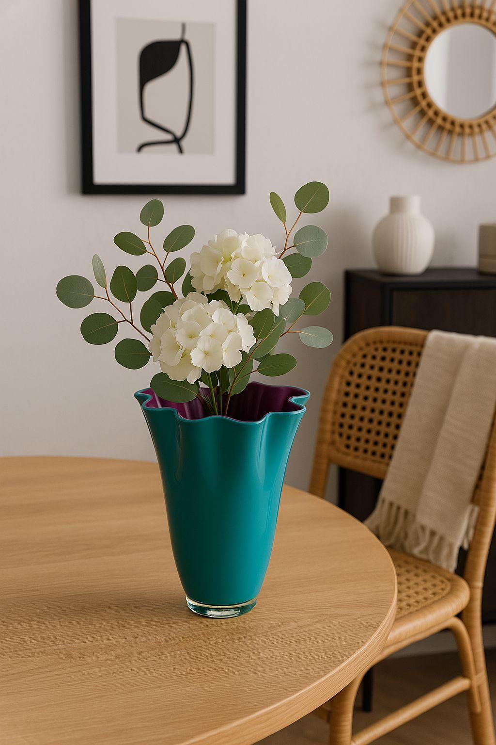 Signature vase glass two-tone