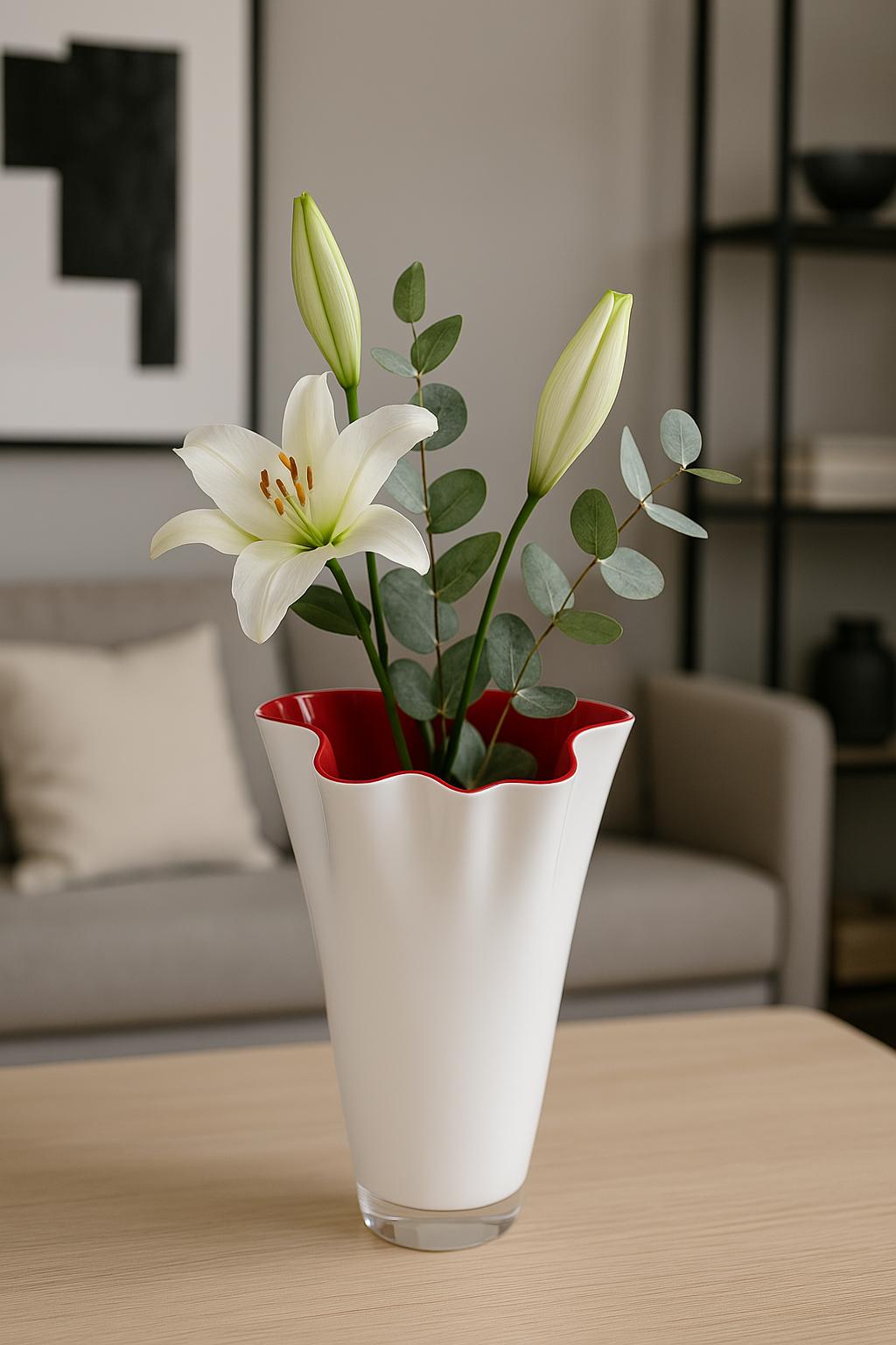 Signature vase glass two-tone