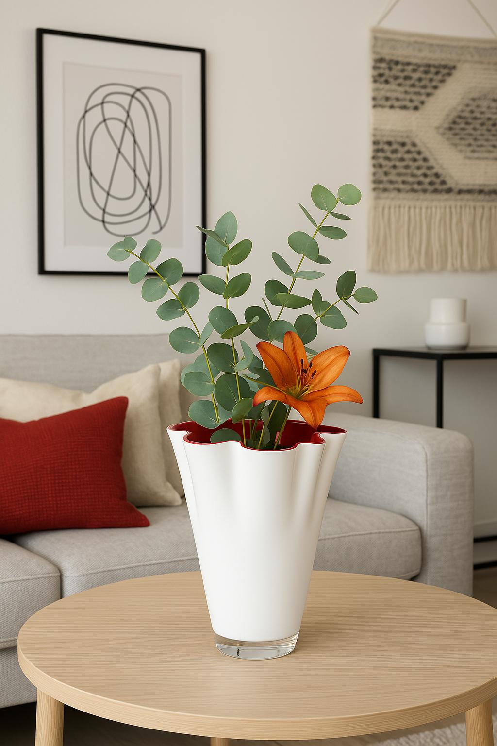 Signature vase glass two-tone