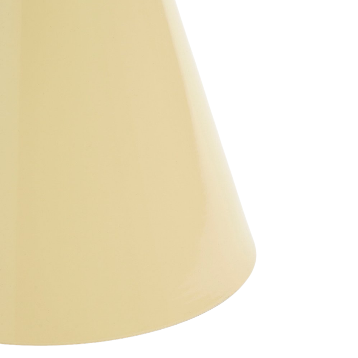 Beistelltisch rund Metall beige konische Form