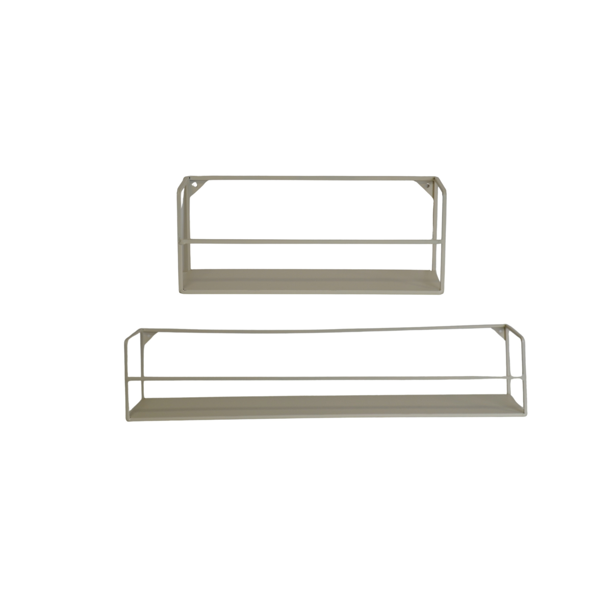 Wandregale - Metall 2er Set groß klein creme