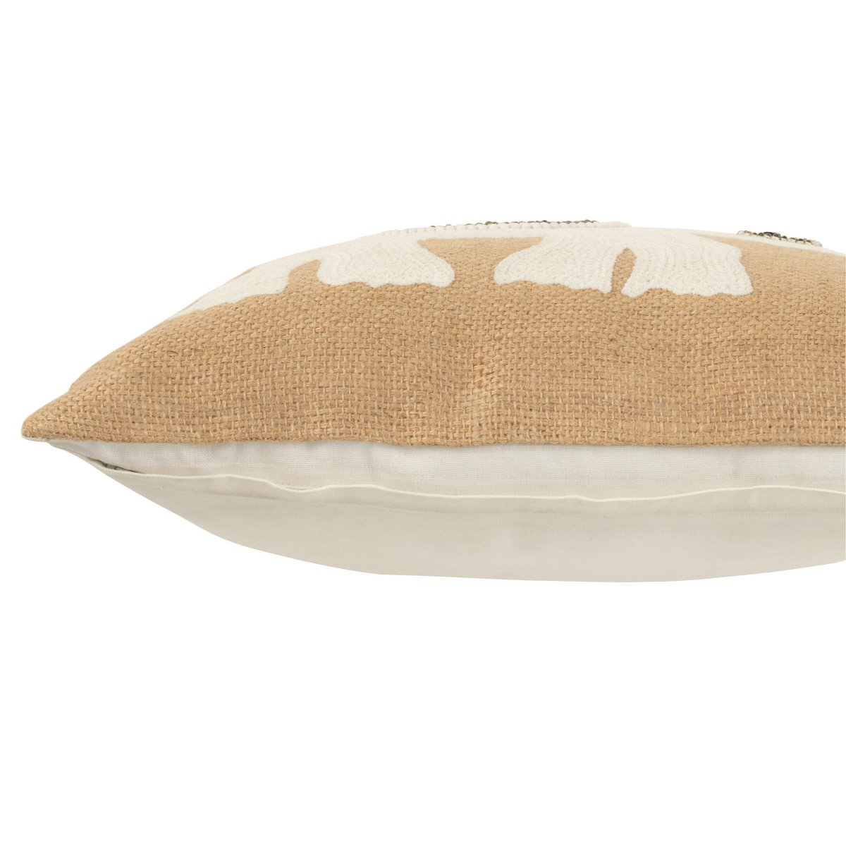 J-Line Pillow Elephant Natural/White 45 cm