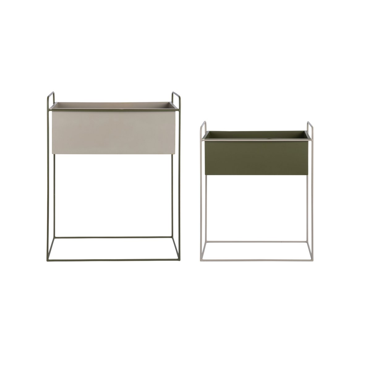 Pflanztopf-Set Reina Grün 65 cm – aus Eisen von Present Time