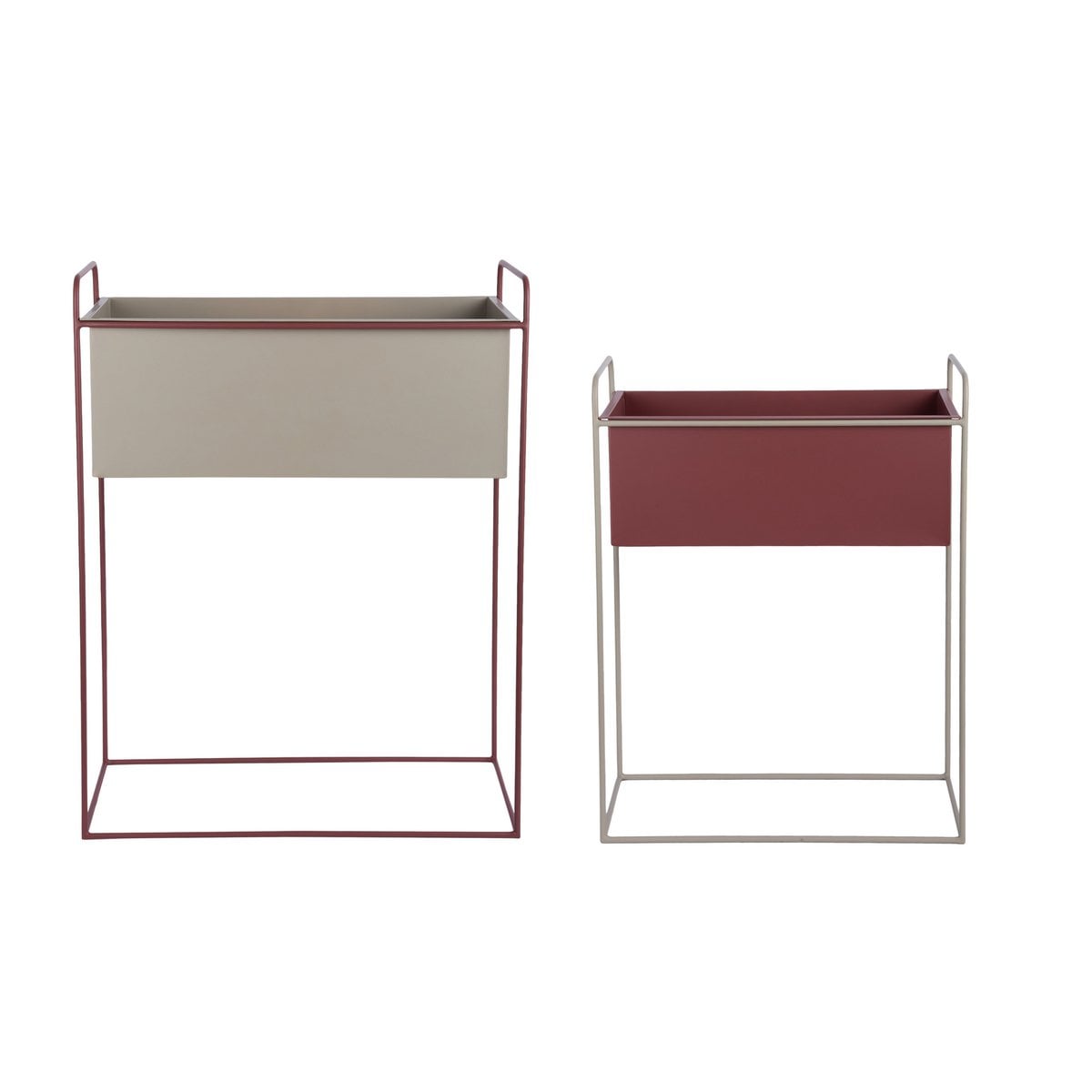 Pflanztopf-Set Reina Rot 65 cm – aus Eisen von Present Time