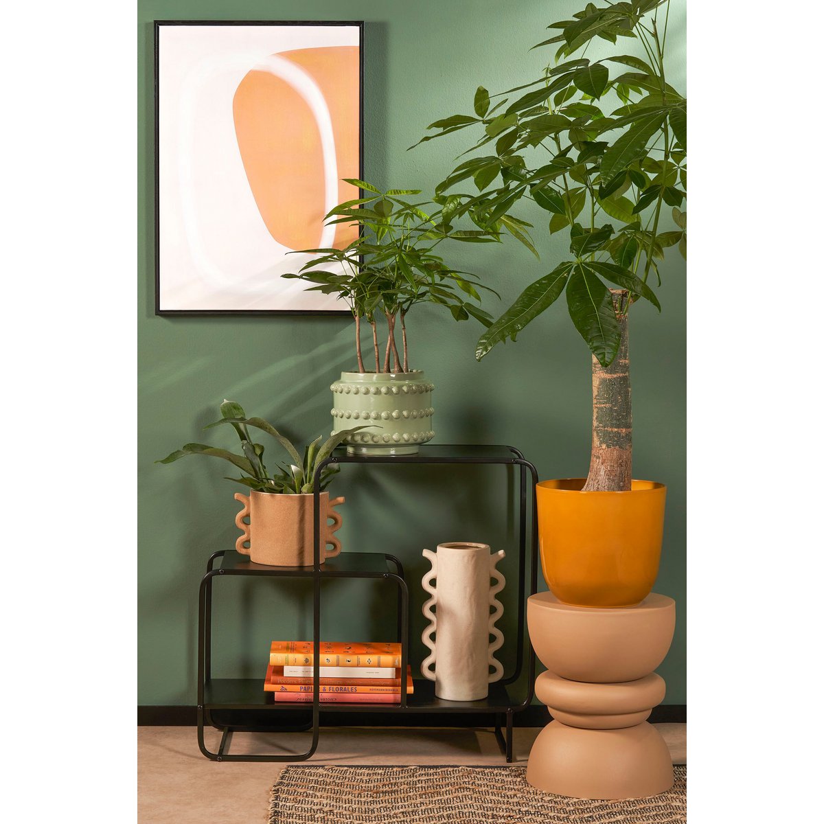 Regal schwarz Metall 3 Ablagen