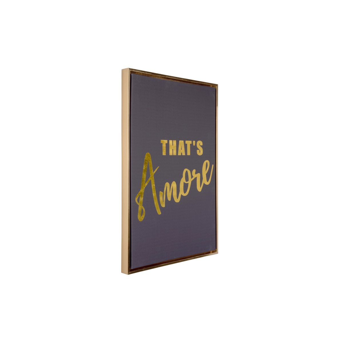 Amore Wandbild Schwarz mit Gold 60 cm Present Time