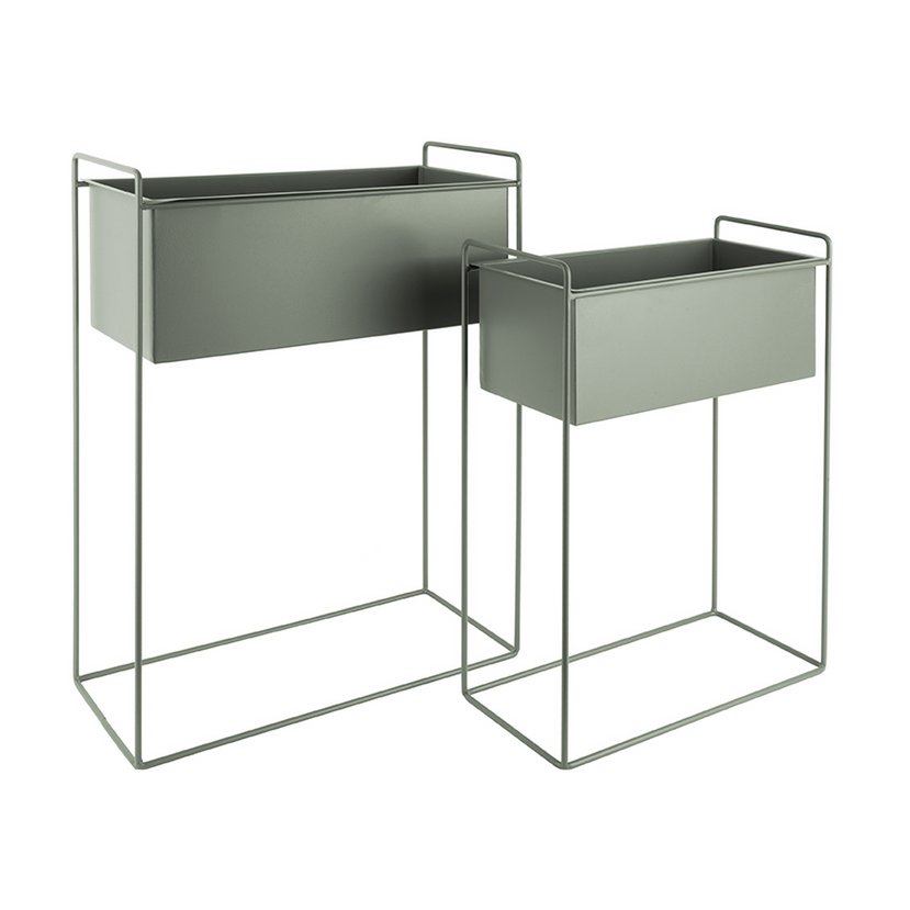 Essence Straight Pflanzentopf-Dreierset Grün 65 cm – Eisen auf Beinen