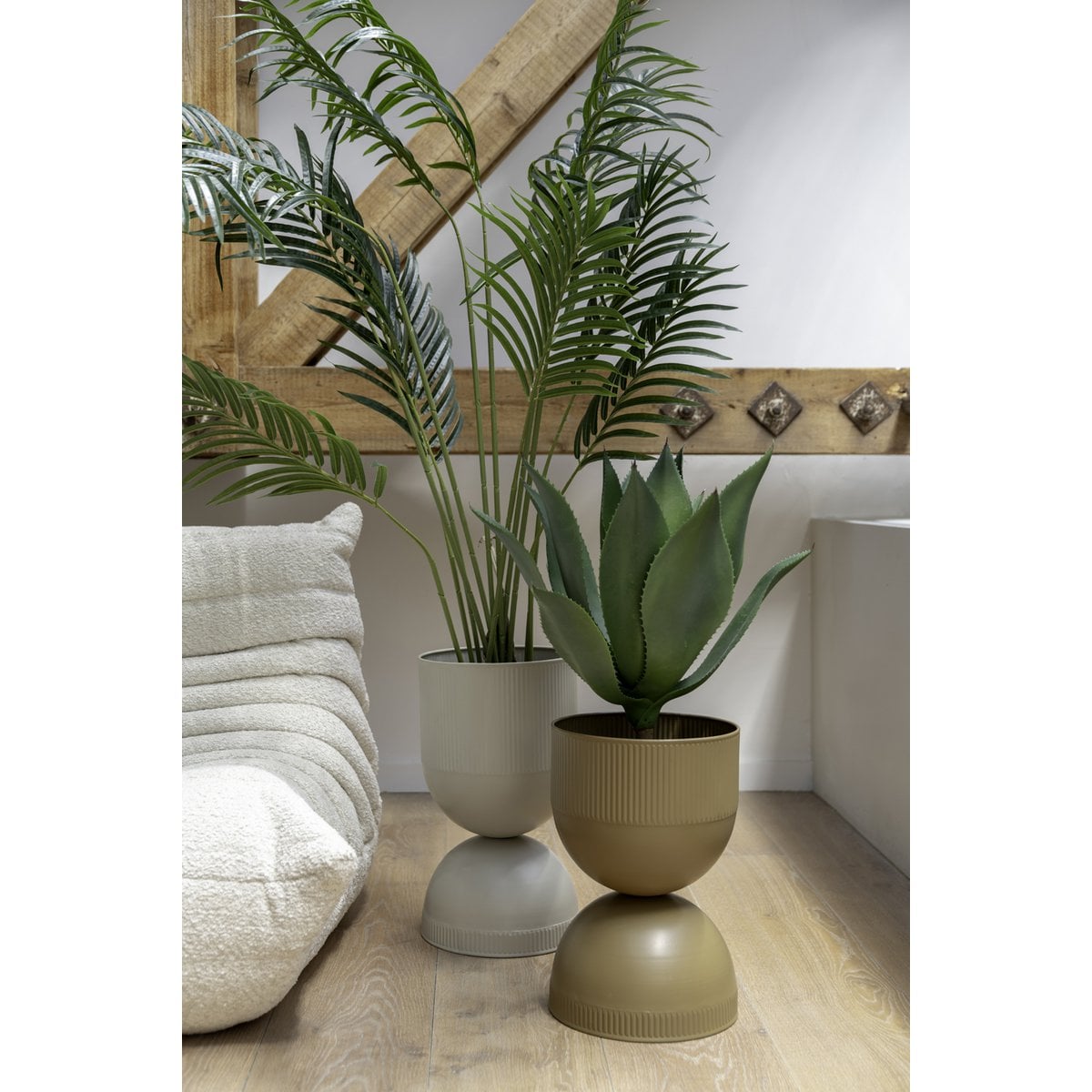Blumentopf Tonar Groß Grau 45 cm – Pflanztopf aus Eisen