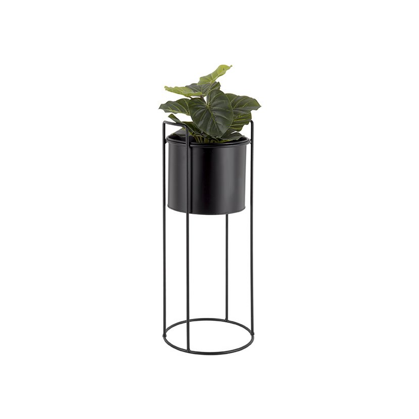 Pflanzentopf-Set Schwarz 80 cm – Pflanzgefäß aus Eisen