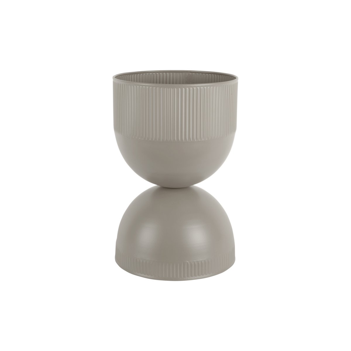 Blumentopf Tonar Medium Grau 39 cm – umkehrbarer Pflanztopf aus Eisen