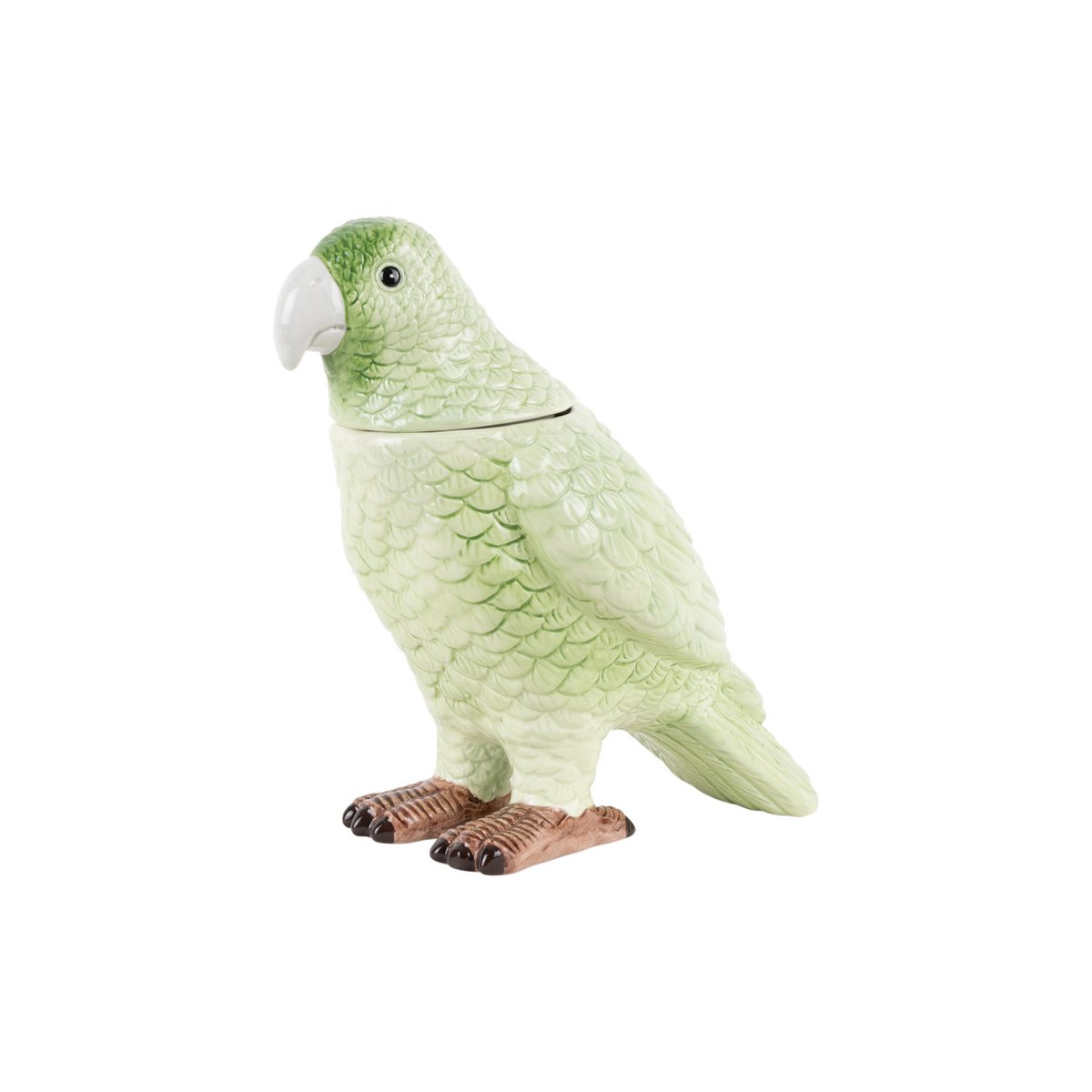 Vogel Aufbewahrungsdose Grün 21 cm – Keramik Deko von Present Time