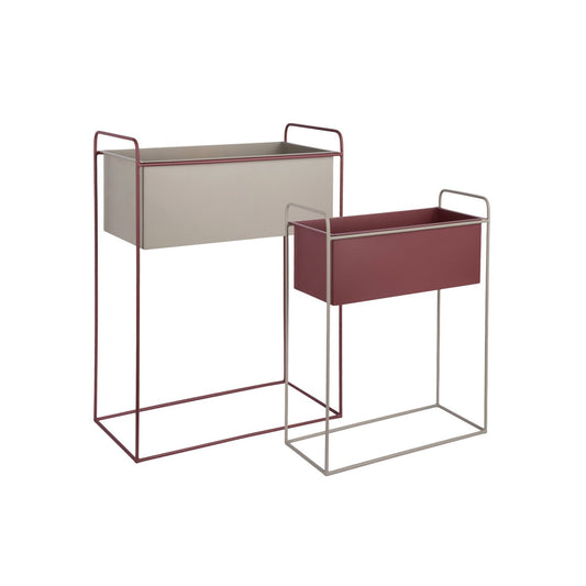 Pflanztopf-Set Reina Rot 65 cm – aus Eisen von Present Time