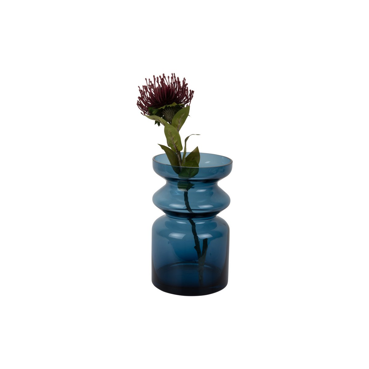 Glasvase Gusto Blau 25 cm – dekorative Vase von Present Time