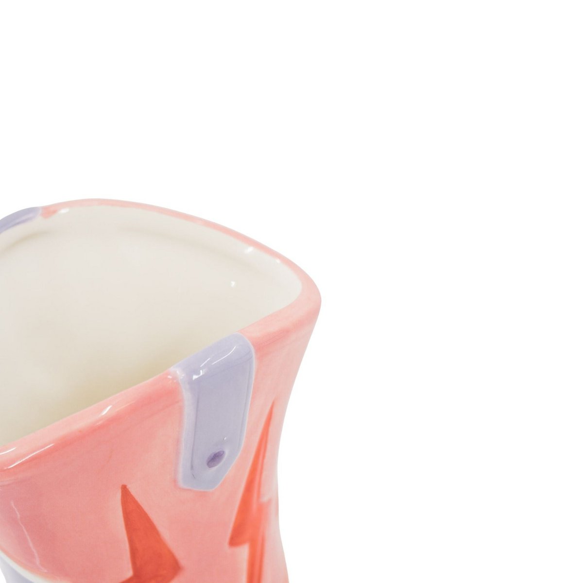 Blumenvase Keramik Pink/ Lila cm