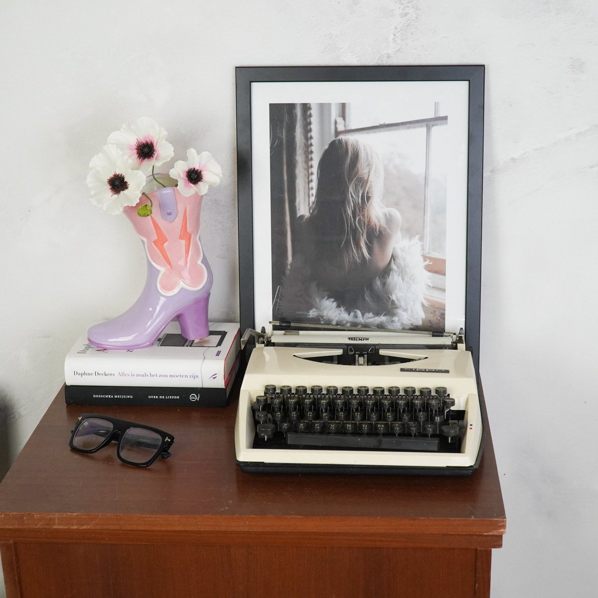 Blumenvase Keramik Pink/ Lila cm