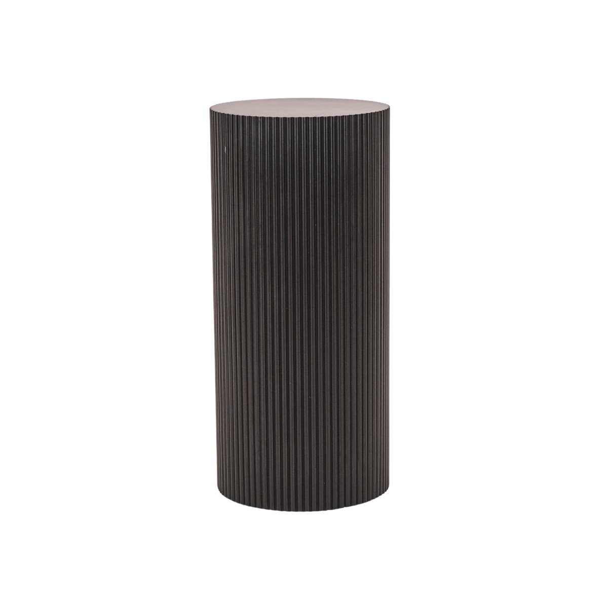 Beistelltisch Säule Zylinder MDF Schwarz 30x65 cm