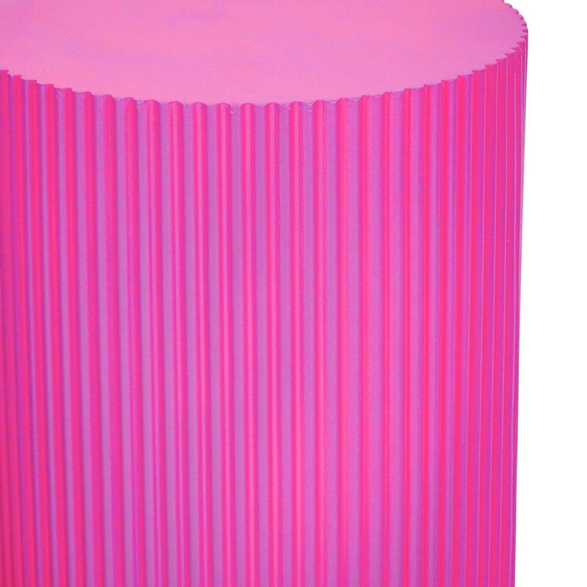 Beistelltisch Säule Zylinder - MDF - Neonrosa - 30x65 cm